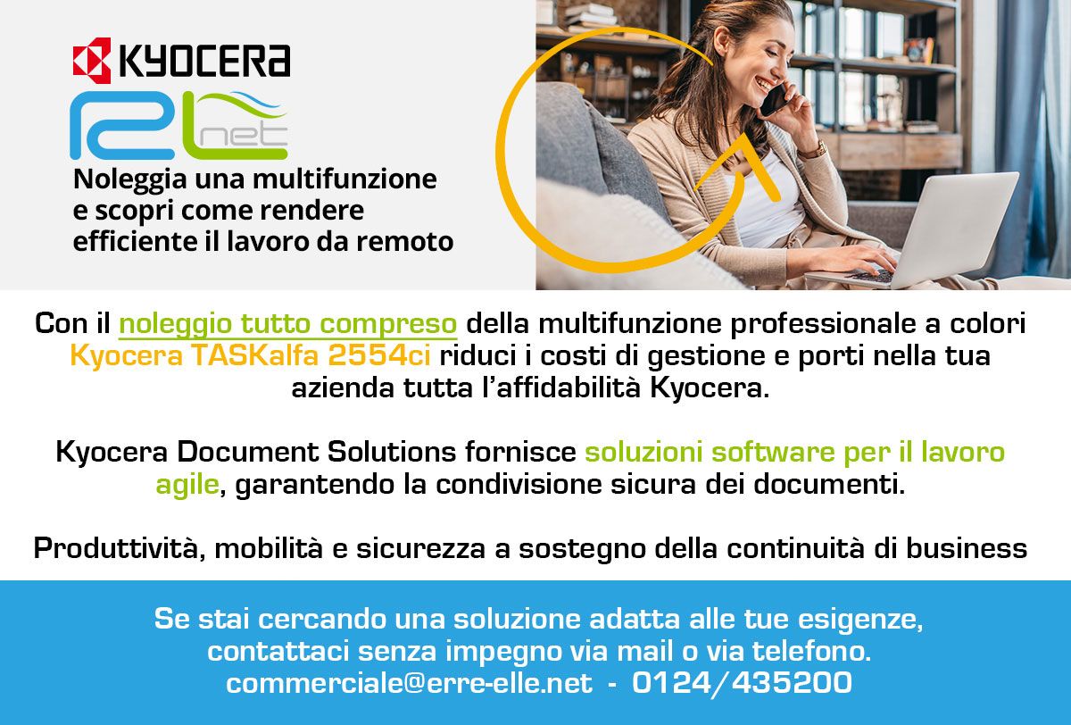 ErreElleNet e Kyocera per le tue esigenze di stampa